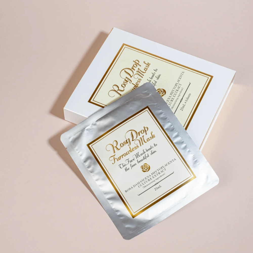 ROSY DROP Furrowless Mask 6шт – Зволожуюча маска для обличчя проти зморшок - фото №6